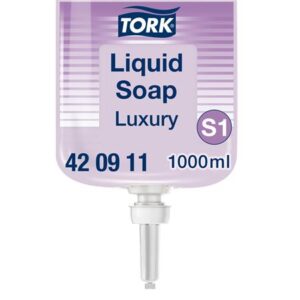 Gyártó: <span class='dk-excerpt-value'>TORK</span> Folyékony szappan, 1 l, S1 rendszer, TORK "Luxury", lila