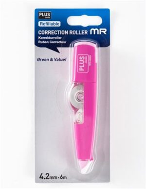 Gyártó: <span class='dk-excerpt-value'>PLUS</span> Hibajavító roller, 4,2mm x 6m, PLUS "MR", pink