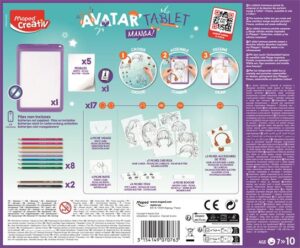 Gyártó: <span class='dk-excerpt-value'>MAPED CREATIV</span> Kreatív készségfejlesztő rajzkészlet, MAPED CREATIV "Avatar Tablet Manga"