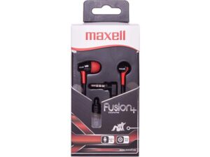 Gyártó: <span class='dk-excerpt-value'>MAXELL</span> Fülhallgató, mikrofonnal, MAXELL "Fusion+", piros-fekete