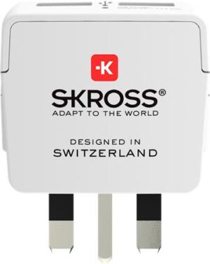 Gyártó: <span class='dk-excerpt-value'>SKROSS</span> Adapter, Egyesült Királyságba utazóknak, USB, földelt, SKROSS