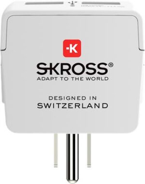 Gyártó: <span class='dk-excerpt-value'>SKROSS</span> Adapter, Egyesült Államokba utazóknak, USB, földelt, SKROSS