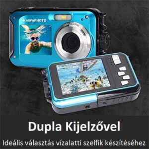 Gyártó: <span class='dk-excerpt-value'>AGFAPHOTO</span> Fényképezőgép, kompakt, digitális, vízálló, AGFA "WP8000", kék