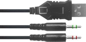 Gyártó: <span class='dk-excerpt-value'>SPEEDLINK</span> Fejhallgató, mikrofonnal, vezetékes, gaming, 2x3.5 mm jack + USB-A, SPEEDLINK "Voltor LED", fekete