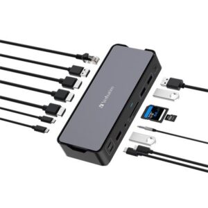 Gyártó: <span class='dk-excerpt-value'>VERBATIM</span> Dokkoló, 15 port, USB-C host, VERBATIM "USB-C Pro CDS-15"