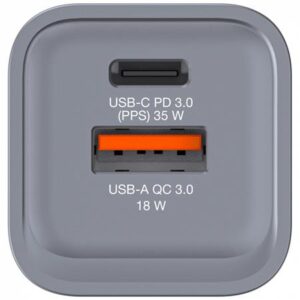 Gyártó: <span class='dk-excerpt-value'>VERBATIM</span> Hálózati töltő, 1xUSB-C PD (35W), USB-A QC 3.0, EU/UK/US, GaN, VERBATIM