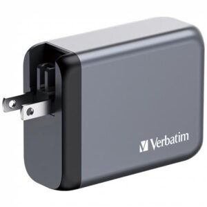 Gyártó: <span class='dk-excerpt-value'>VERBATIM</span> Hálózati töltő, 2xUSB-C PD (100W), USB-C PD (65W), USB-A QC 3.0, EU/UK/US, GaN, VERBATIM