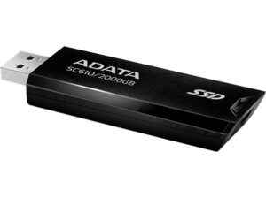 Gyártó: <span class='dk-excerpt-value'>ADATA</span> SSD (külső memória), 2TB, USB 3.2, 500/550MB/s, ADATA "SC610", fekete-piros