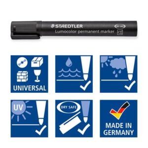 Gyártó: <span class='dk-excerpt-value'>STAEDTLER</span>
Csomagolási egység: <span class='dk-excerpt-value'>6 db</span> Alkoholos marker készlet, 2 mm, kúpos, STAEDTLER "Lumocolor® 352", 6 különböző szín