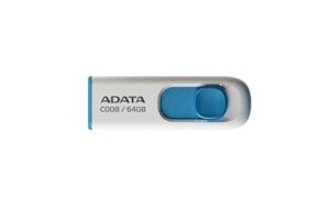 Gyártó: <span class='dk-excerpt-value'>ADATA</span> Pendrive, 64GB, USB 2.0, ADATA "C008", fehér