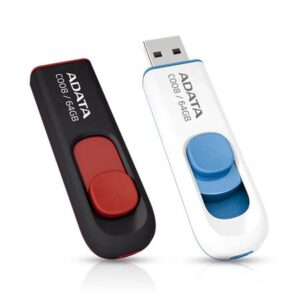 Gyártó: <span class='dk-excerpt-value'>ADATA</span> Pendrive, 64GB, USB 2.0, ADATA "C008", fehér