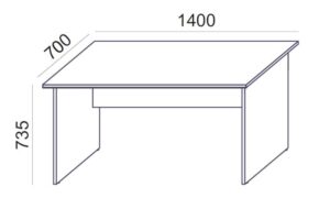 Gyártó: <span class='dk-excerpt-value'>MAYAH</span> Íróasztal, laplábbal, 140x70 cm, MAYAH "Ajándékdom SV-20", fehér