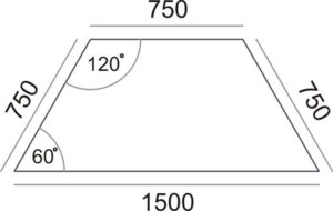 Gyártó: <span class='dk-excerpt-value'>MAYAH</span> Általános asztal fémlábbal, trapéz alakú, 75x150/75 cm, MAYAH "Ajándékdom SV-41", fehér