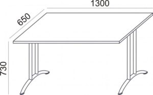 Gyártó: <span class='dk-excerpt-value'>MAYAH</span> Összecsukható tárgyalóasztal, behajtható fémlábakkal, 130x65 cm, MAYAH "Ajándékdom SV-93", fehér