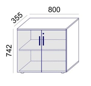 Gyártó: <span class='dk-excerpt-value'>MAYAH</span> Szekrény, 2 rendező magas, kétajtós, polcokkal, MAYAH "Ajándékdom SV-10", fehér