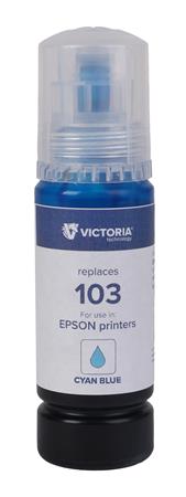 T00S24A Tinta EcoTank L3110, L3150, L1110 nyomtatókhoz, VICTORIA TECHNOLOGY 103, cián, 65 ml