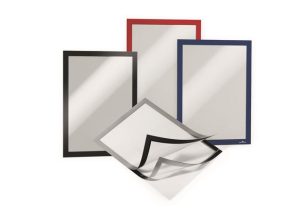 Infokeret, A4, öntapadó háttal, DURABLE "DURAFRAME", kék