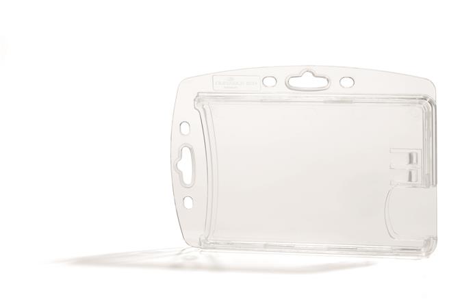 Azonosítókártya-tartó, 2 kártyához, zárt, DURABLE "ENCLOSED", áttetsző - Image 3