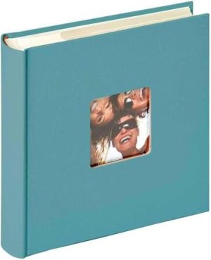 Fotóalbum, 200 fotó, 10x15 cm, "Walther Fun", türkizkék