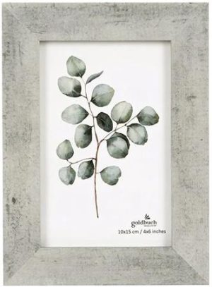 Képkeret, fa, 10x15 cm, "Goldbuch Beton", beton