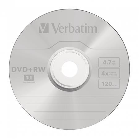 DVD+RW lemez, újraírható, 4,7GB, 4x, 1 db, normál tok, VERBATIM - Image 2