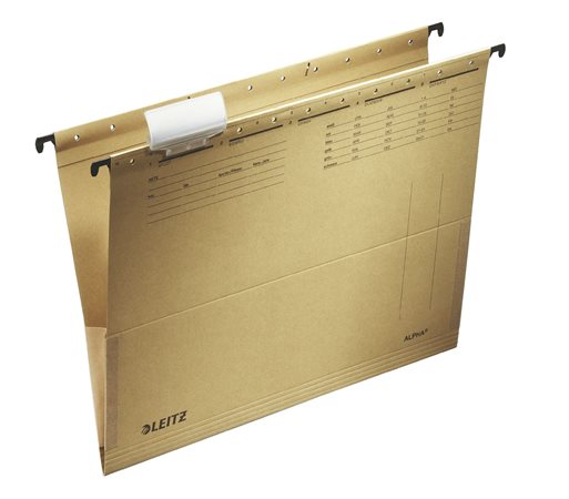 Függőmappa, oldalvédelemmel, karton, A4, LEITZ "Alpha", natúr - Image 2