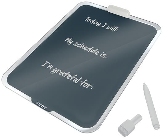 Üvegtábla, törölhető, asztali, A4, LEITZ "Cosy", bársonyszürke - Image 2