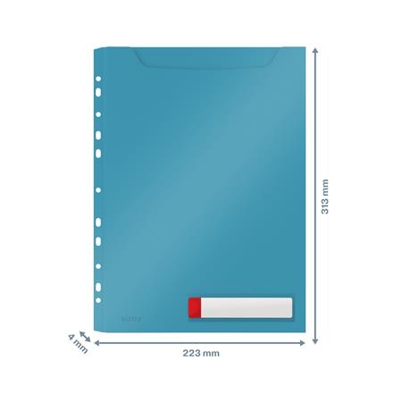Genotherm, lefűzhető, A4 maxi, LEITZ "Cosy Privacy", nyugodtkék - Image 4