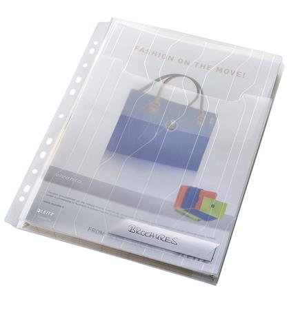Genotherm, lefűzhető, A4, 200 mikron, füllel, LEITZ "CombiFile Jumbo", áttetsző - Image 2
