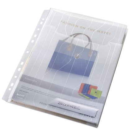 Genotherm, lefűzhető, A4, 200 mikron, füllel, LEITZ "CombiFile Jumbo", áttetsző - Image 3