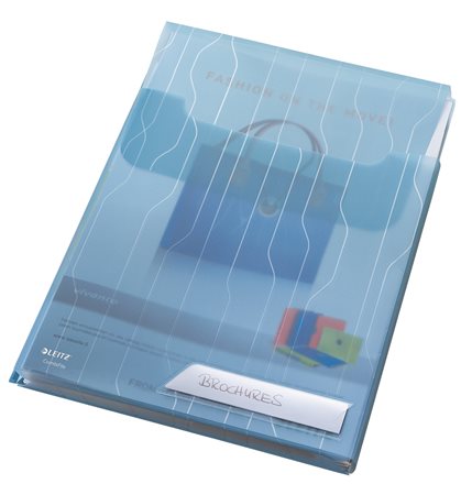 Genotherm, lefűzhető, A4, 200 mikron, füllel, LEITZ "CombiFile Jumbo", kék - Image 6