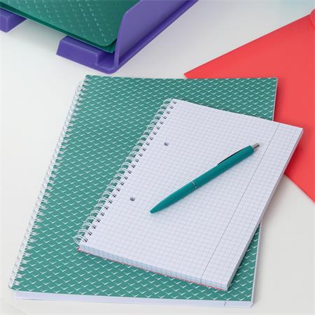 Spirálfüzet, A5, kockás, 80 lap, ESSELTE "Colour`Breeze", korall - Image 6