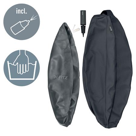 Ülőlabda, nehezékkel, 65cm, LEITZ "Ergo Active", sötétszürke - Image 7