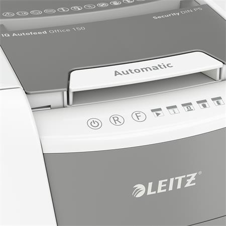 Iratmegsemmisítő, mikrokonfetti, 150 lap, LEITZ "IQ AutoFeed Office 150 P5 Pro" - Image 3