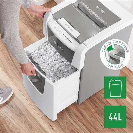 Iratmegsemmisítő, mikrokonfetti, 150 lap, LEITZ "IQ AutoFeed Office 150 P5 Pro" - Image 4