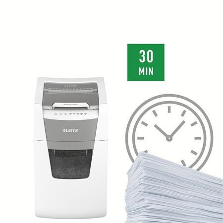 Iratmegsemmisítő, mikrokonfetti, 150 lap, LEITZ "IQ AutoFeed Office 150 P5 Pro" - Image 6