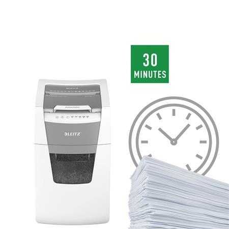 Iratmegsemmisítő, mikrokonfetti, 150 lap, LEITZ "IQ AutoFeed Office 150 P5 Pro" - Image 7