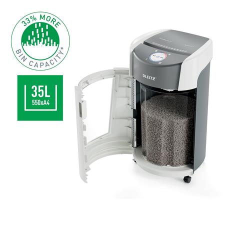 Iratmegsemmisítő, mikrokonfetti, 10 lap, LEITZ "IQ OptiMax Office 550 P5" - Image 6