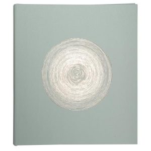 Fotóalbum, 29x32 cm, 30 lap, EXACOMPTA "Ellipse", szürkészöld
