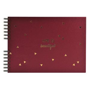 Fotóalbum, spirál, 32x22 cm, 25 lap, EXACOMPTA "Life", piros