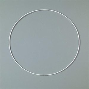 Fém karika, fehér, EFCO, 25 cm