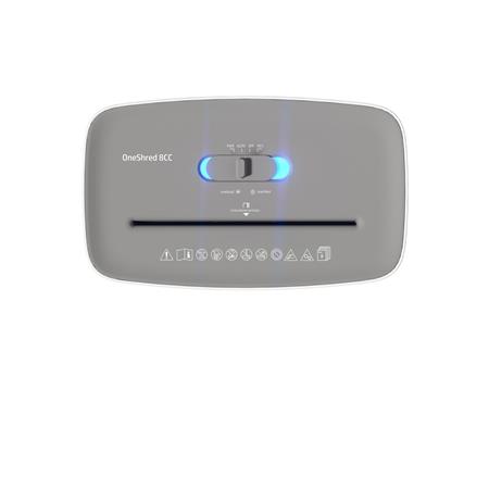 Iratmegsemmisítő, konfetti, 8 lap, HP "Oneshred 8CC", világosszürke - Image 3