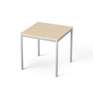 Általános asztal fémlábbal, 75x75 cm, MAYAH "Ajándékdom SV-37", juhar