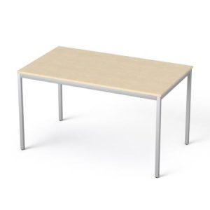 Általános asztal fémlábbal, 75x130 cm, MAYAH "Ajándékdom SV-38", juhar