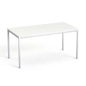 Általános asztal fémlábbal, 75x150 cm, MAYAH "Ajándékdom SV-39", fehér