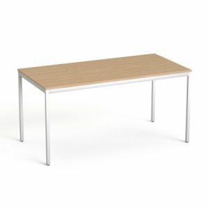 Általános asztal fémlábbal, 75x150 cm, MAYAH "Ajándékdom SV-39", kőris