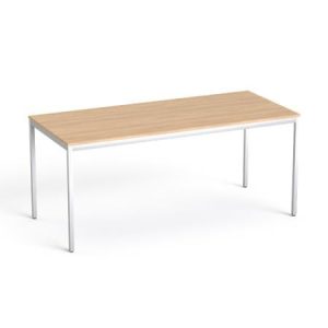 Általános asztal fémlábbal, 75x170 cm, MAYAH "Ajándékdom SV-40", tölgy