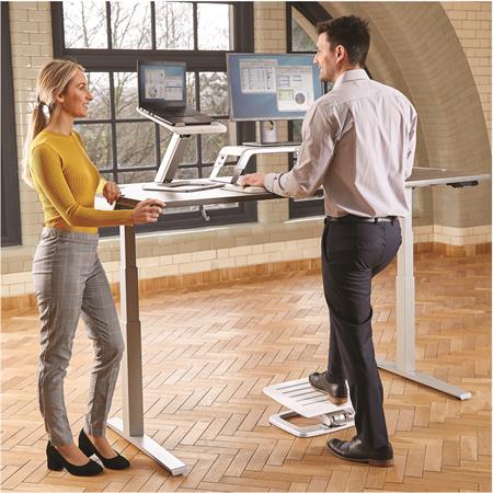 Lábtámasz, FELLOWES "Hana™", fehér - Image 3
