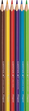 Színes ceruza készlet, háromszögletű, MAPED "Color`Peps Star", 6 különböző szín - Image 2