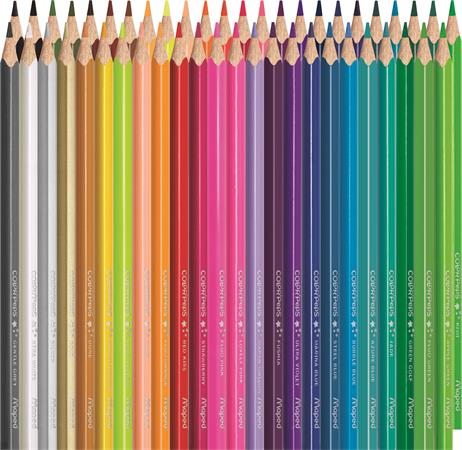 Színes ceruza készlet, háromszögletű, MAPED "Color`Peps Star", 48 különböző szín - Image 2